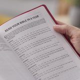 NKJV, Compact Center-Column Reference Bible, Brown Leathersoft, Red Letter, Comfort Print (Thumb Indexed) [Imitation Leather] Thomas Nelson