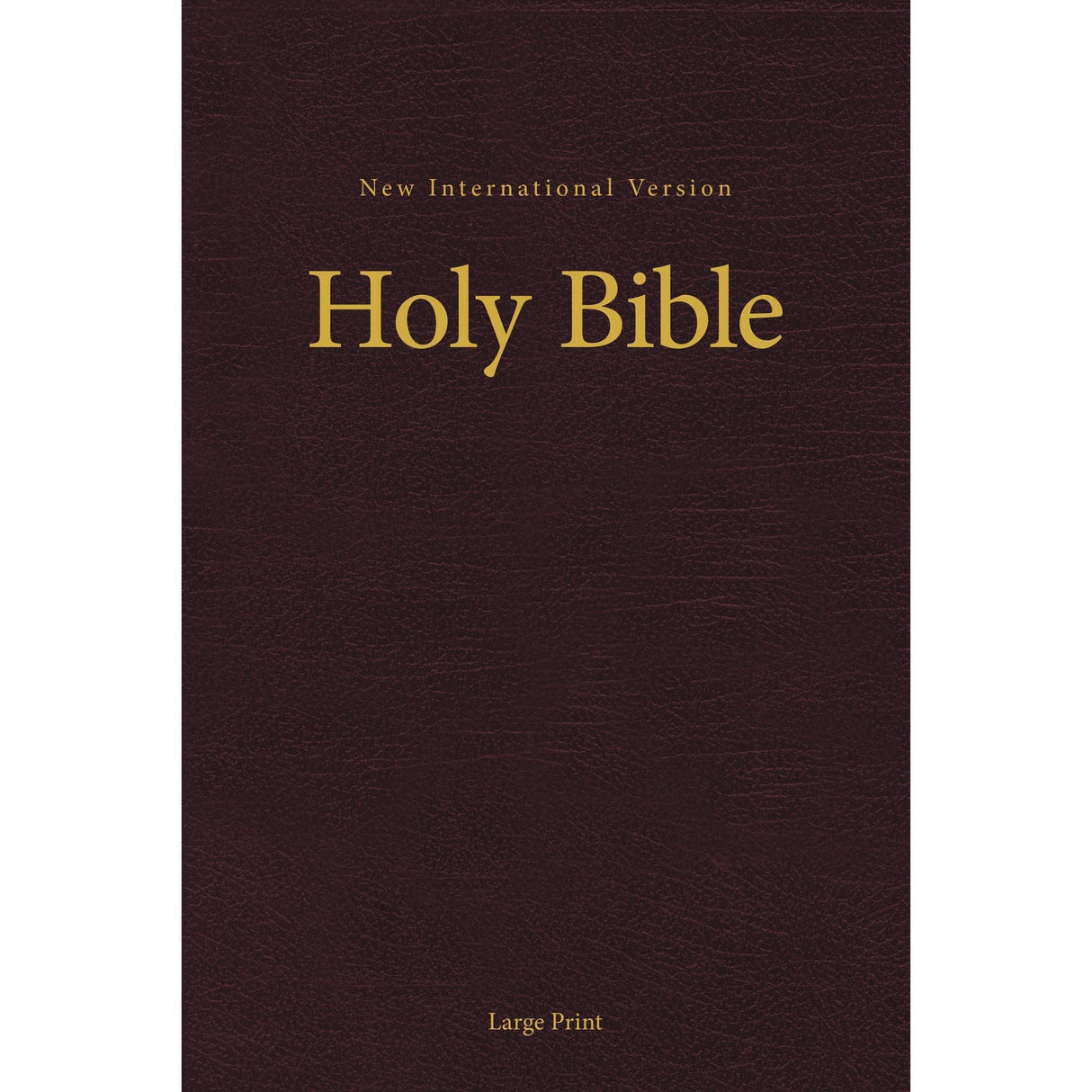 NIV, Pew and Worship Bible, Large Print, Hardcover, Burgundy, Comfort Print [Hardcover] Zondervan