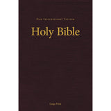 NIV, Pew and Worship Bible, Large Print, Hardcover, Burgundy, Comfort Print [Hardcover] Zondervan