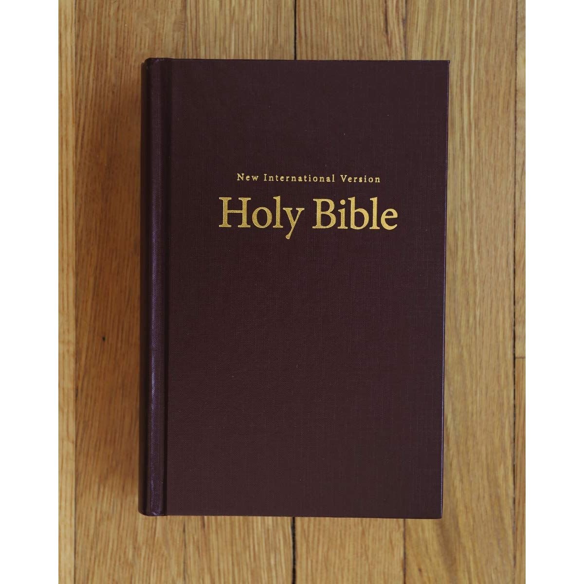 NIV, Pew and Worship Bible, Large Print, Hardcover, Burgundy, Comfort Print [Hardcover] Zondervan