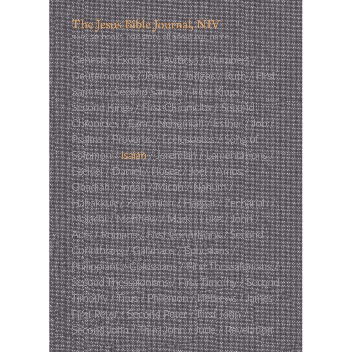 The Jesus Bible Journal, Isaiah, NIV, Paperback, Comfort Print [Paperback] Zondervan; Passion Publishing and Giglio, Louie