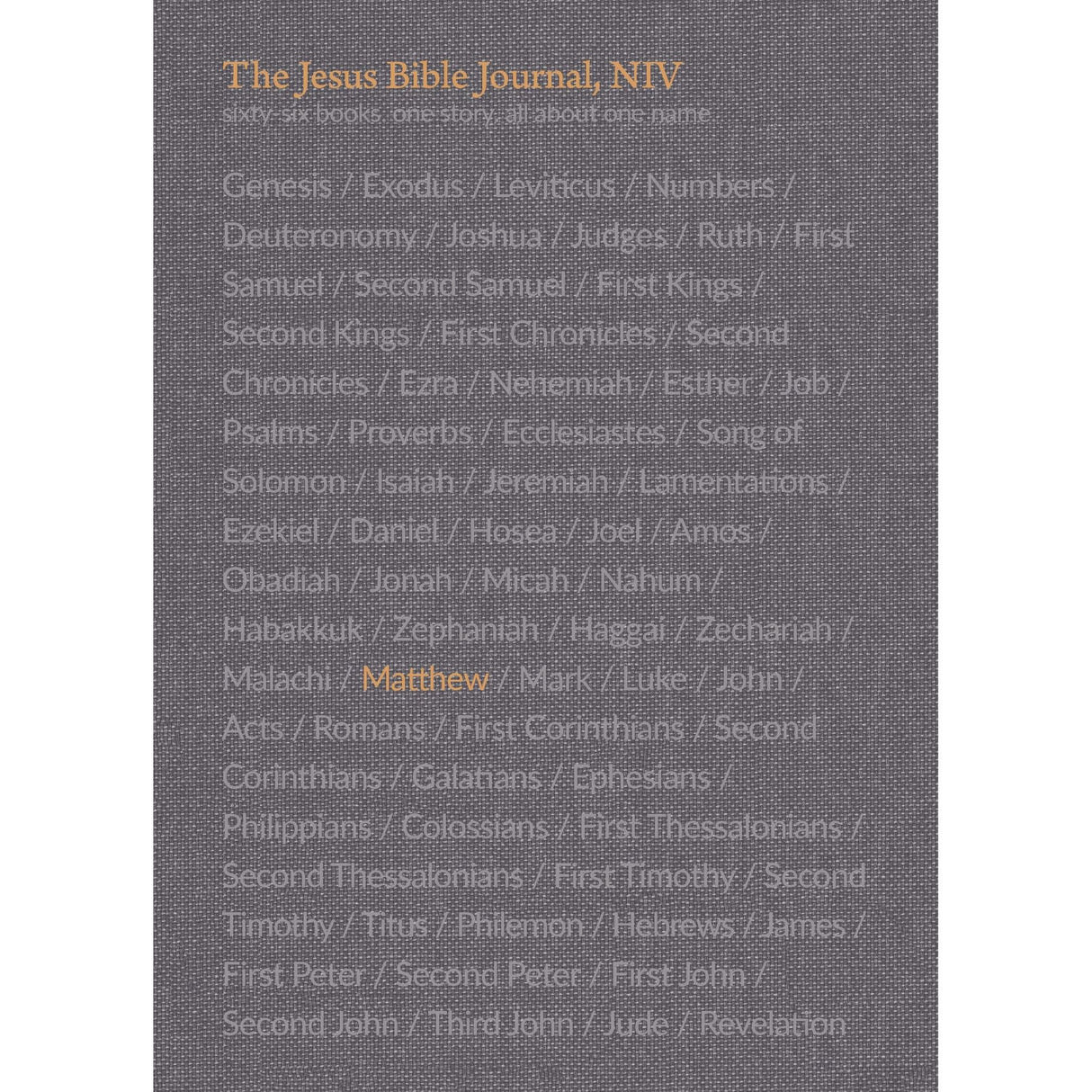 The Jesus Bible Journal, Matthew, NIV, Paperback, Comfort Print [Paperback] Zondervan; Passion Publishing and Giglio, Louie