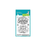 Lawn Fawn Giant Birthday Messages Bundle - Clear Stamps and Dies - 2 Items