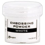 Ranger Embossing Powder Lot: Gold, Silver and White