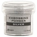 Ranger Embossing Powder Lot: Gold, Silver and White